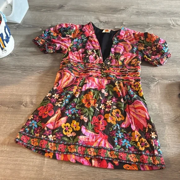 FARM Rio Multicolor Floral Mini Dress - Picture 6 of 8